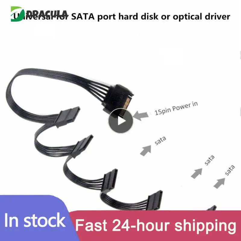 

Good Flame Power Cable Cord Lead Diy Hot Firm Toughness Sata Power Cord For Hard Drive High Current Power Hdd Ssd Pc Server Red