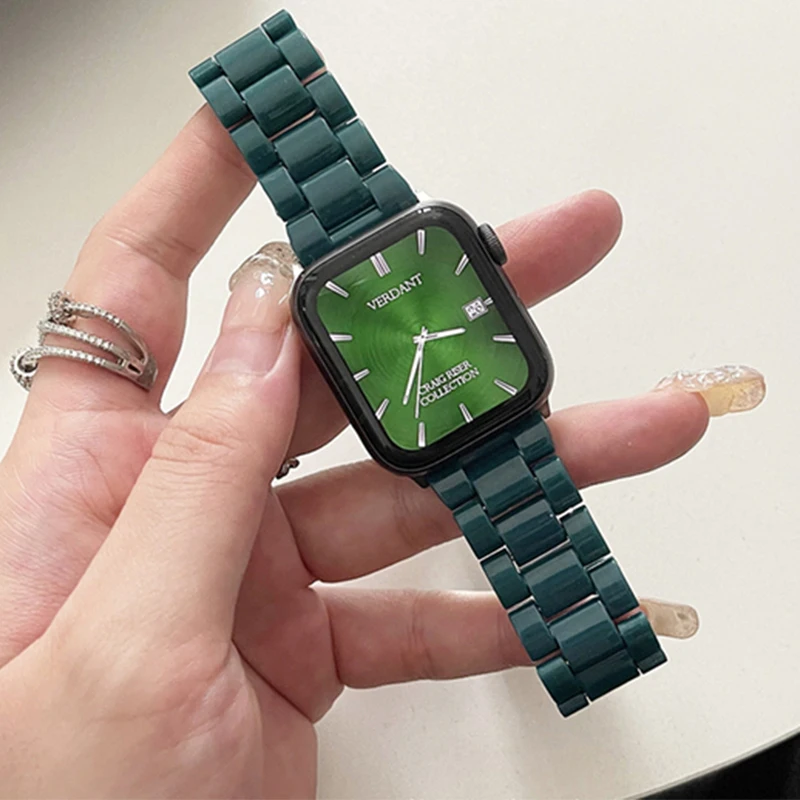 

Ремешок полимерный для Apple Watch Ultra Band 49 мм 44 мм 40 мм 45 мм 41 мм 38 мм 42 мм, прозрачный карамельный браслет для iwatch series 3 5 SE 6 7 8