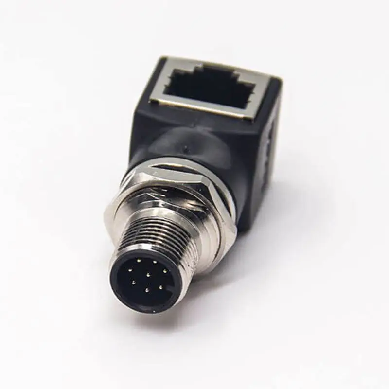 M12 4-контактный 8-контактный разъем к разъему RJ45 штекер Famale адаптер тип