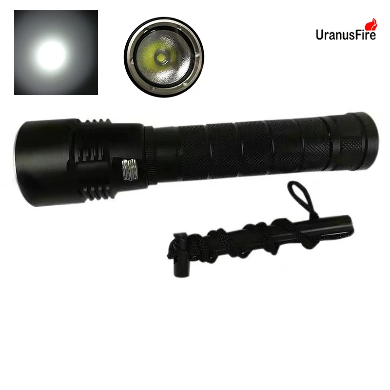 KC Fire подводный фонарь XHP50/XHP70 желтый/белый