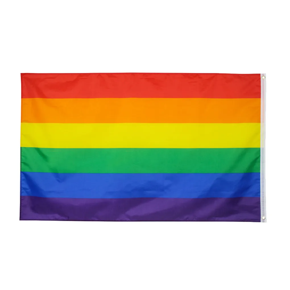 

LGBT Rainbow Flag 6 Colors Rainbow Peace Flags Banner Pride LGBT Flag Lesbian Gay Parade Flags Bunting Home Decor