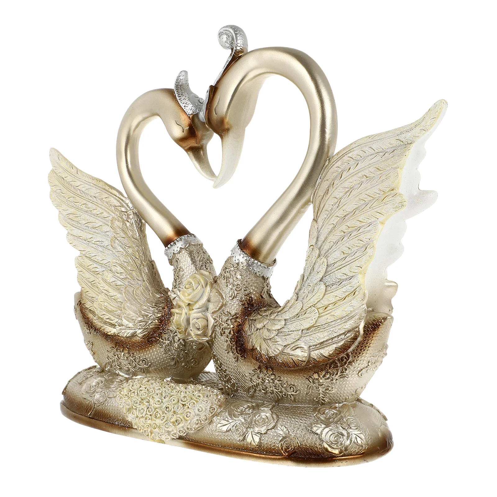 

Скульптура в виде лебедя для пар, статуэтка, Статуэтка из смолы, модель для влюбленных, птица, украшение, романтический свадебный Декор в вид...