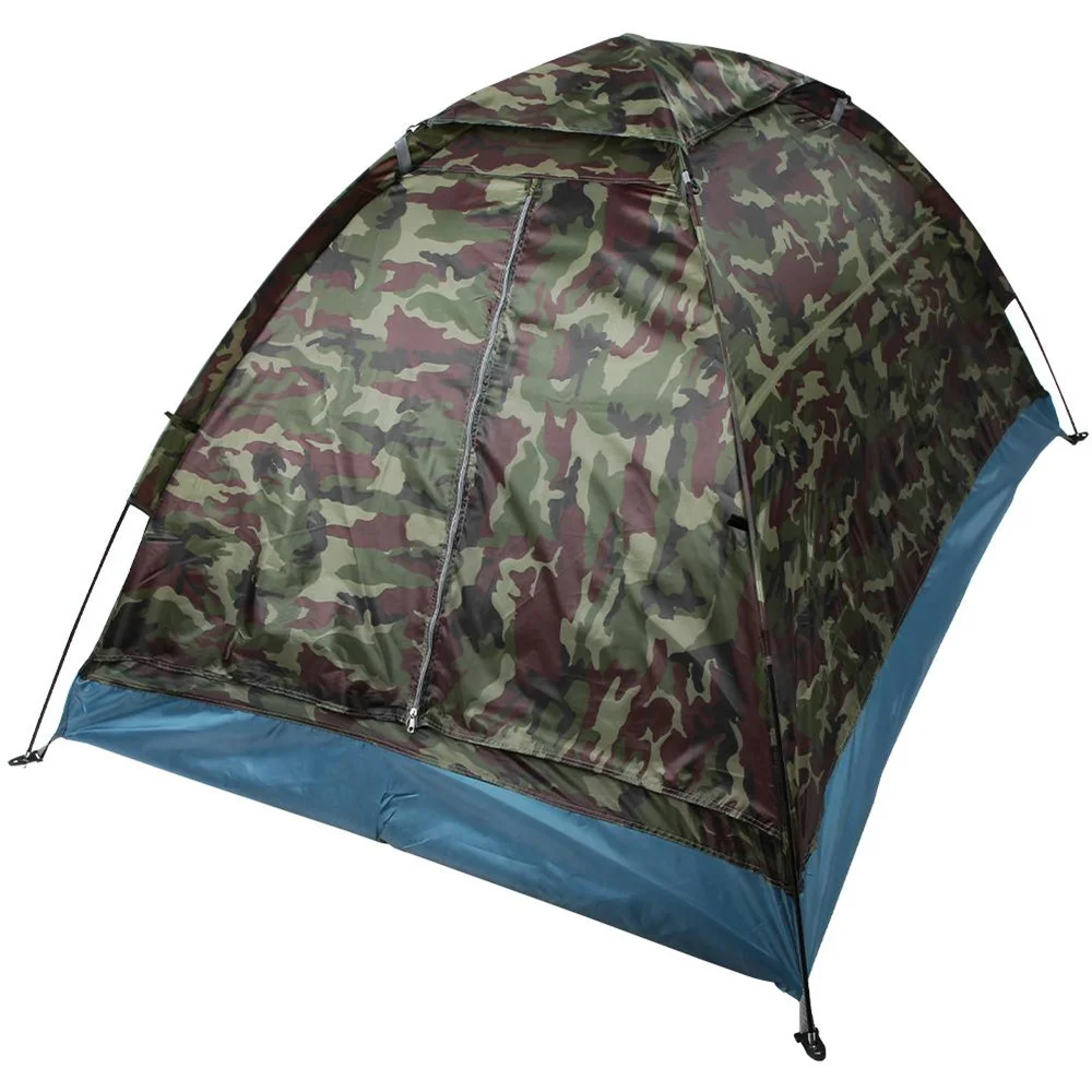 

Portable 2 Person Camping Tent Mosquito Prevention Anti-UV Camouflage Color Outdoor Beach Fishing Ultralight Camping Tent