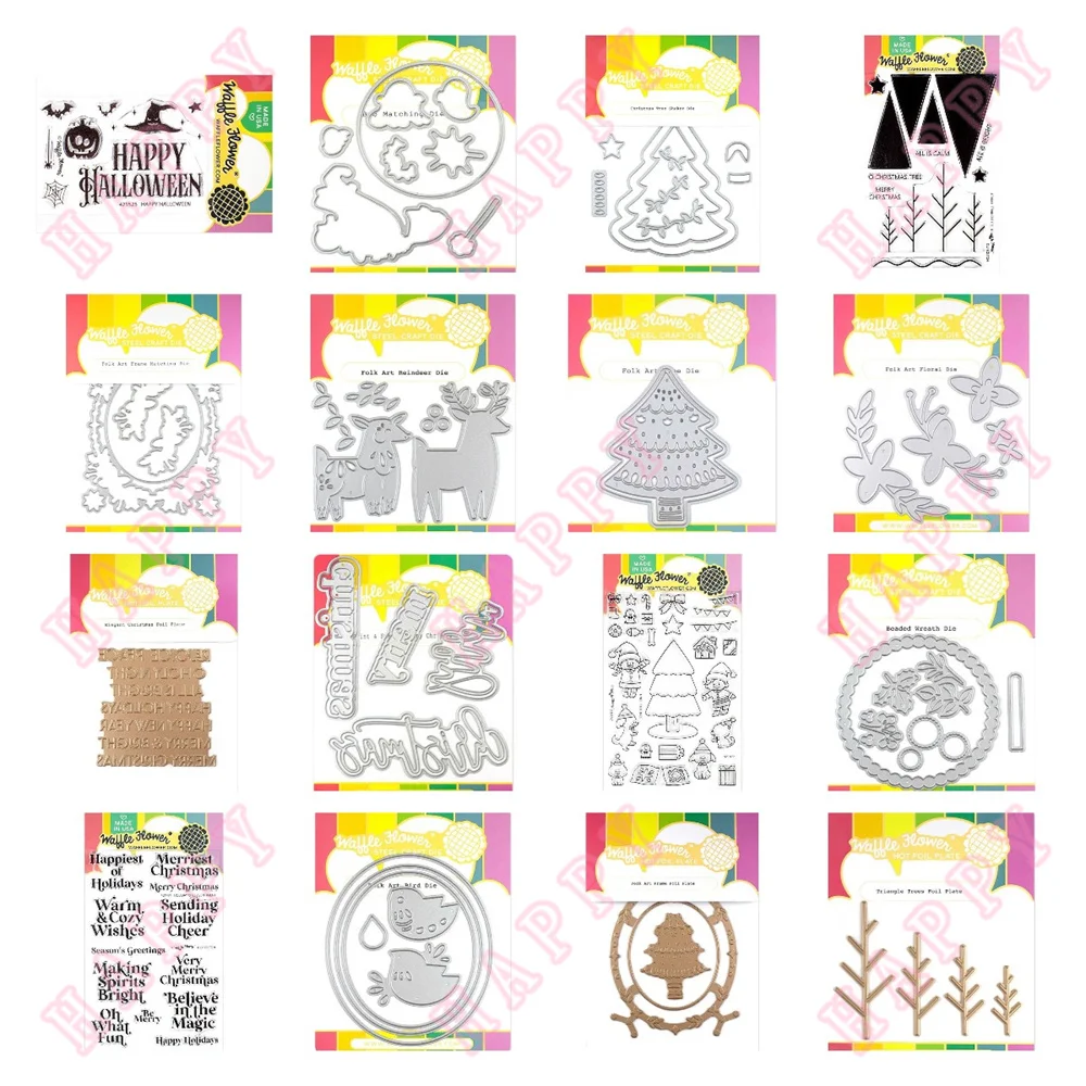 

Christmas Art Stamp Metal Cutting Dies Reindeer Doodled Chevron Folk Hot Foil Plate Template Scrapbook Diary Decoration Handmade