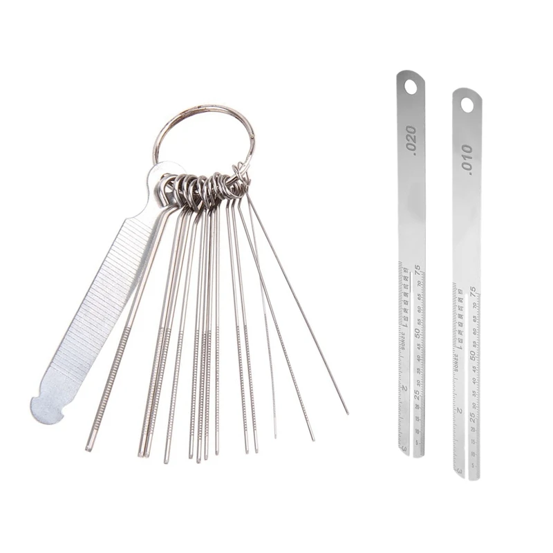 

HOT 2 Set Accessories:1 Set Nut Bridge Pin Hole Slot File Kit & 1 Set Guitar Fret Puller Fretboard Fingerboard Repair Tool