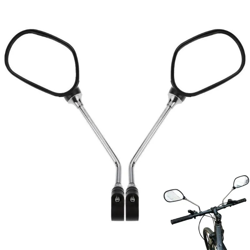 

1 Pair Bicycle Rear View Mirror Wide Range Back Sight Light Reflector Angle Adjustable Mirrors Adjustable Left Right Mirrors
