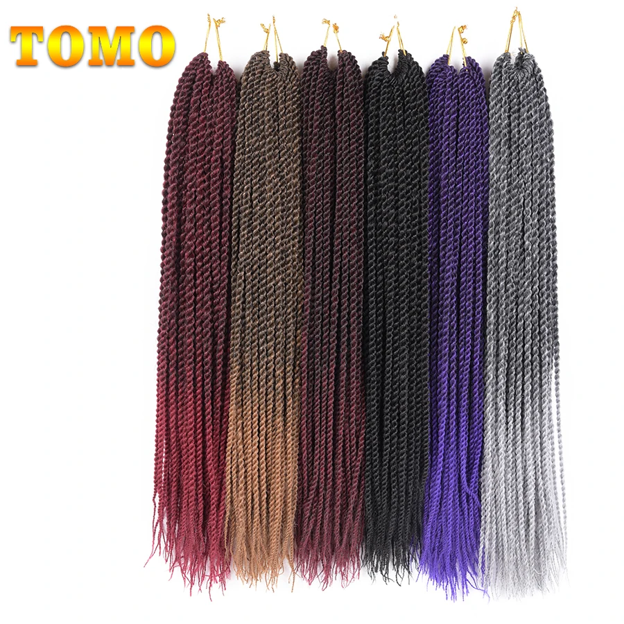 Synthetic Handmade Crochet Braids Brown Black 30 Roots