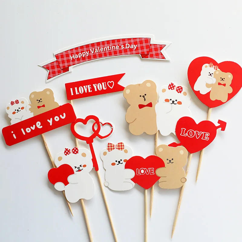 

Торт Топпер Jeyomerry сердце медведь