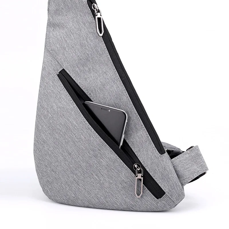 Fashion Small Anti Theft Chest Bag Fashion Crossbody Bags for Men Mini Travel Sport Bag with Earphone Jack Fathers Day Gifts