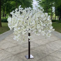 Artificial Cherry Tree Plant Fake Tree Wedding Party Holiday Dining Table Center Decoration Stage Outdoor Garden Home Decoration