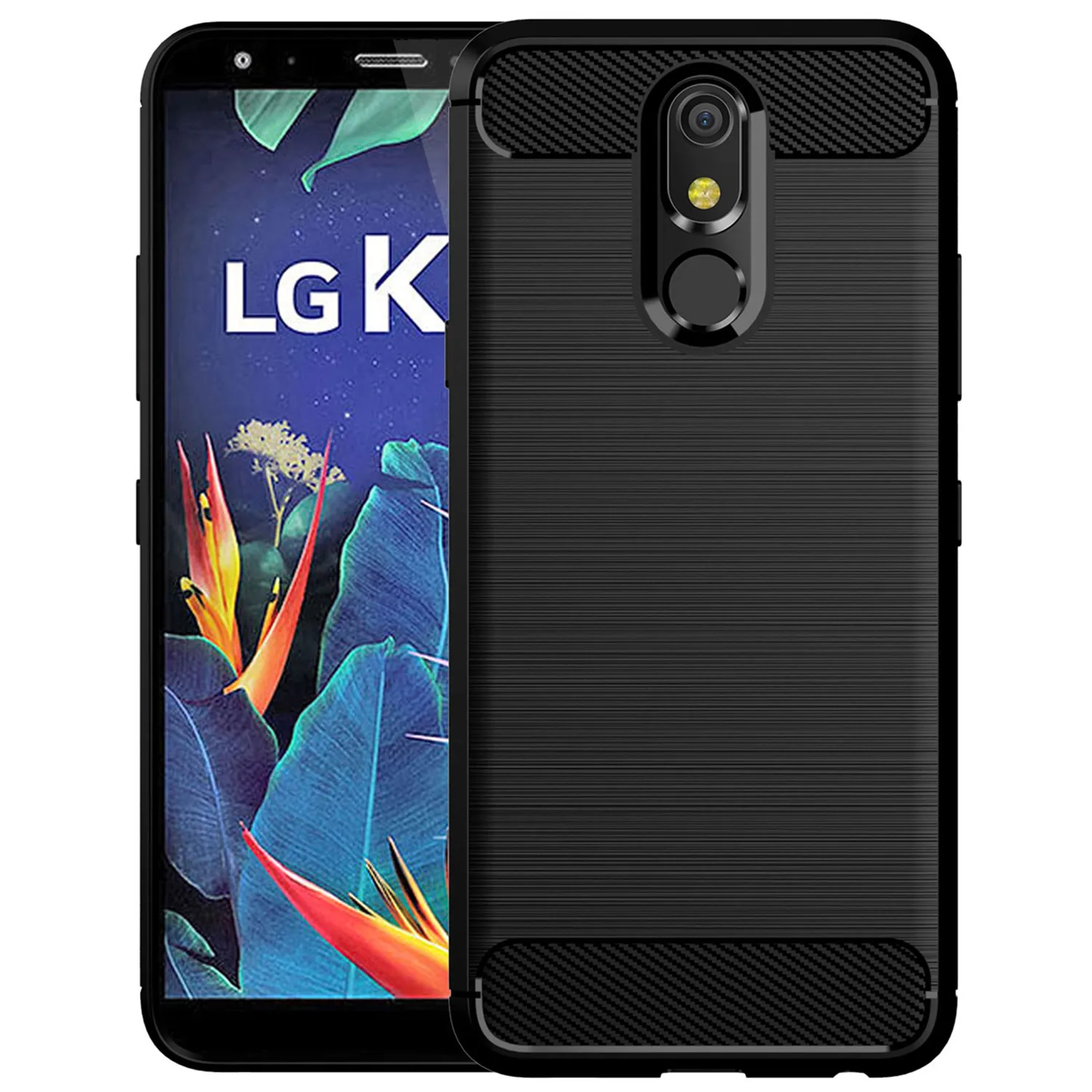 Для LG K12 Plus k10 k11+ Alpha 2018 K8X k8s чехол из углеродного волокна для LG K12 + k10 power K12 Max ударопрочный чехол Coque Fundas