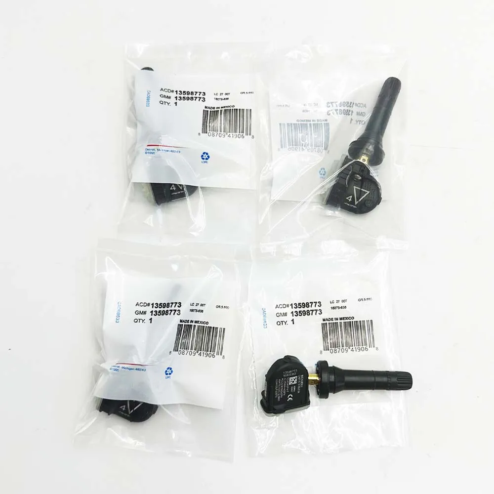 

4 шт. для Buick LaCrosse Regal Cadillac CT6 Chevrolet Camaro Cruze Malibu Volt 433 МГц TPMS датчик давления в шинах 13598773 13516165
