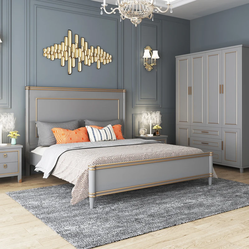 

Современные королевские основы, европейская роскошная многофункциональная полноразмерная платформа для хранения кровати, мебель для свадьбы