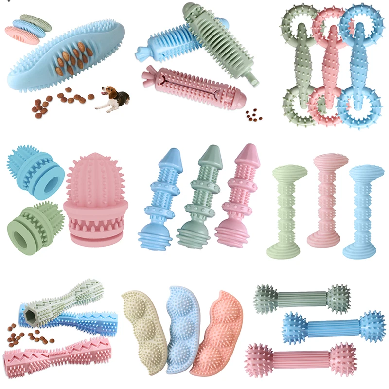 

1PCS Pet Toys for Small Dogs Rubber Resistance To Bite Dog Toy Teeth Cleaning Chew Training Toys Pet Supplies Puppy Dog Cats Toy