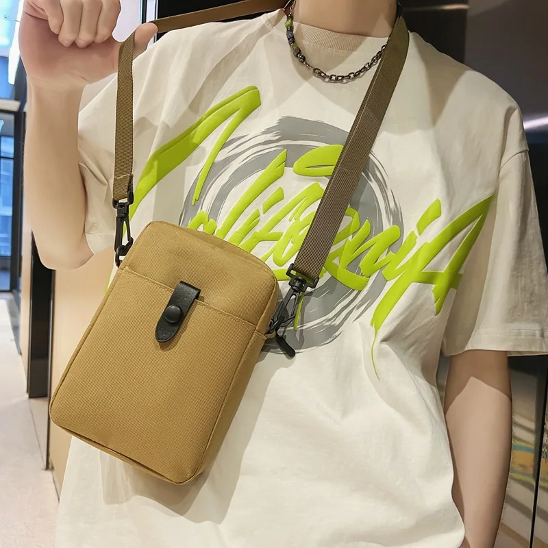 

Unisex Male Crossbody Bag Satchel Handbag For Men And Women Solid Color Crossbody Bag 2023 New Trendy Waterproof Oxford Cloth