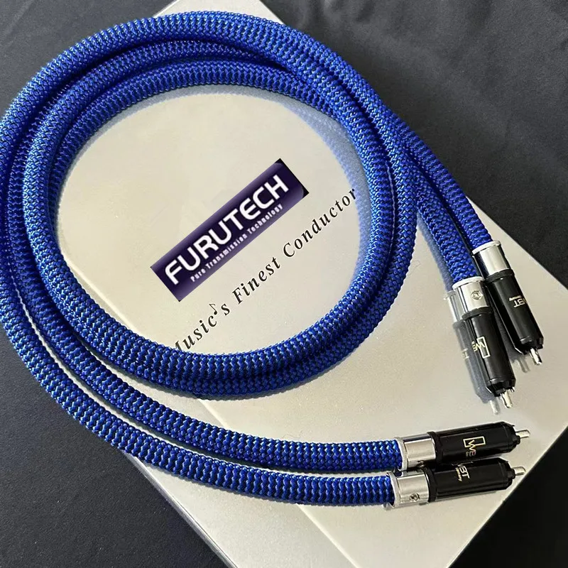 Одна Пара FURUTECH DAS-4.1 Top-of-the-line RCA кабель Alpha OCC проводник HiFi с серебряным разъемом WBT