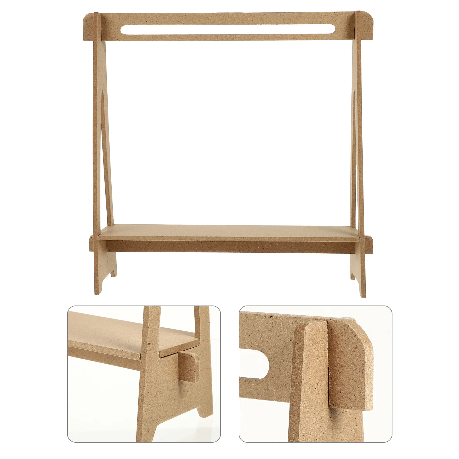 

Hanger Miniature Dolls Garment Rack Decor Clothes Organizer Adornment Coat DIY