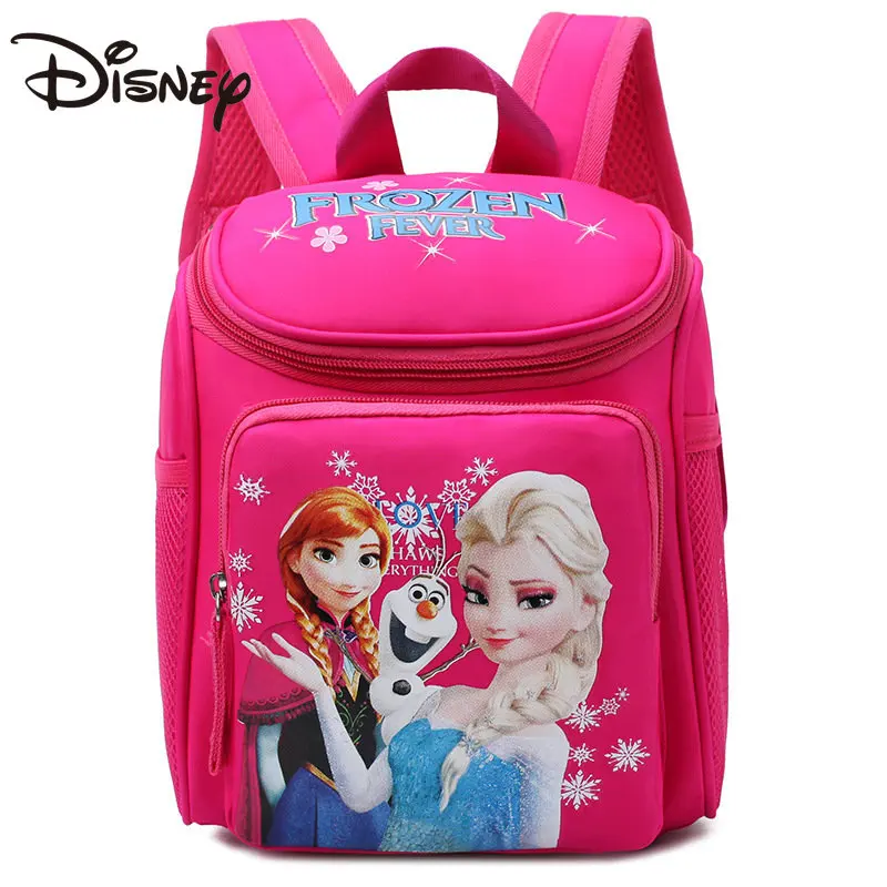 Disney Children's Schoolbag Cute Baby Kindergarten Schoolbag 1-6 Years Old Boys and Girls Spiderman Aisha Backpack