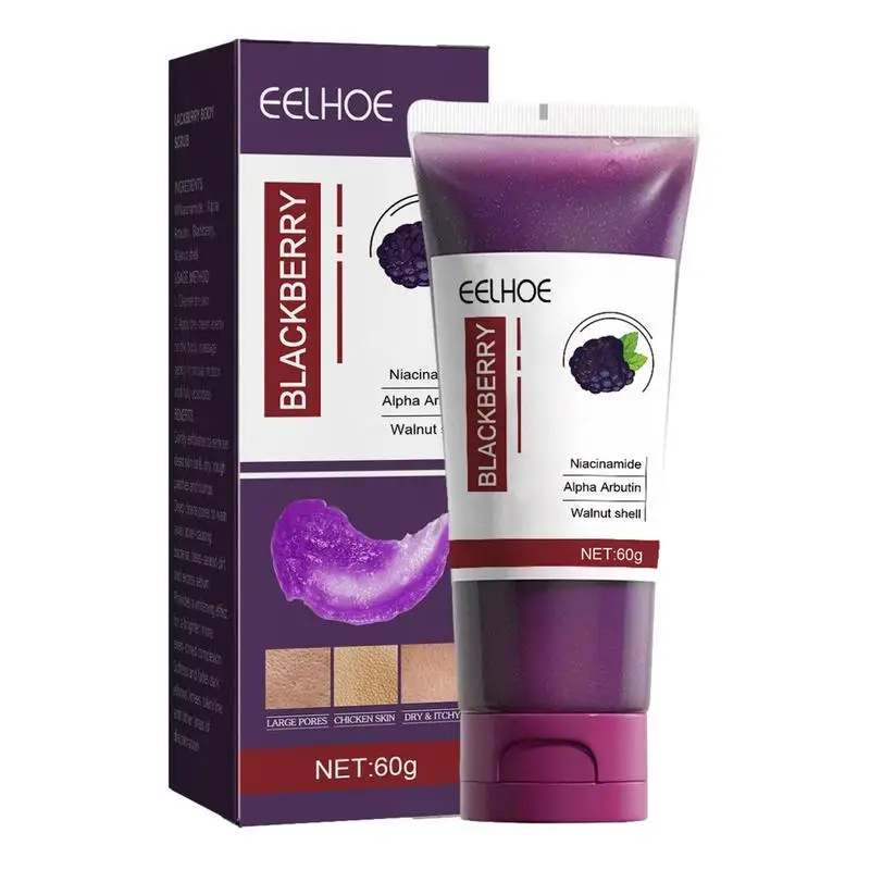 

Black Berry Body Scrub Natural Nicotinamide Scrub Body Exfoliator For Smooth Skin 60g Moisturizing Body Scrub For Keratosis