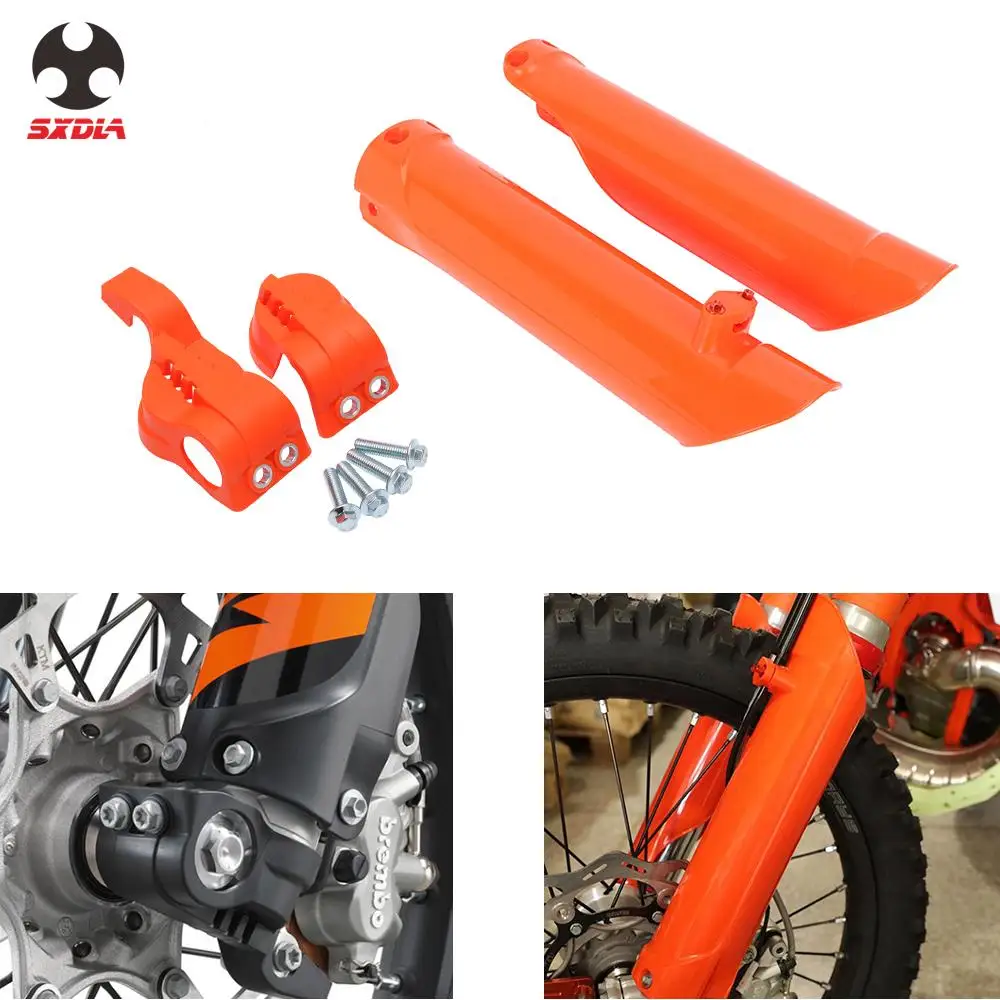 

For KTM Husqvarna SX SXF XC XCF XCW TPI TE TX FE FX 125 150 250 300 450 Motorcycle Lower Fork Leg Shoe Guard Protector Cover