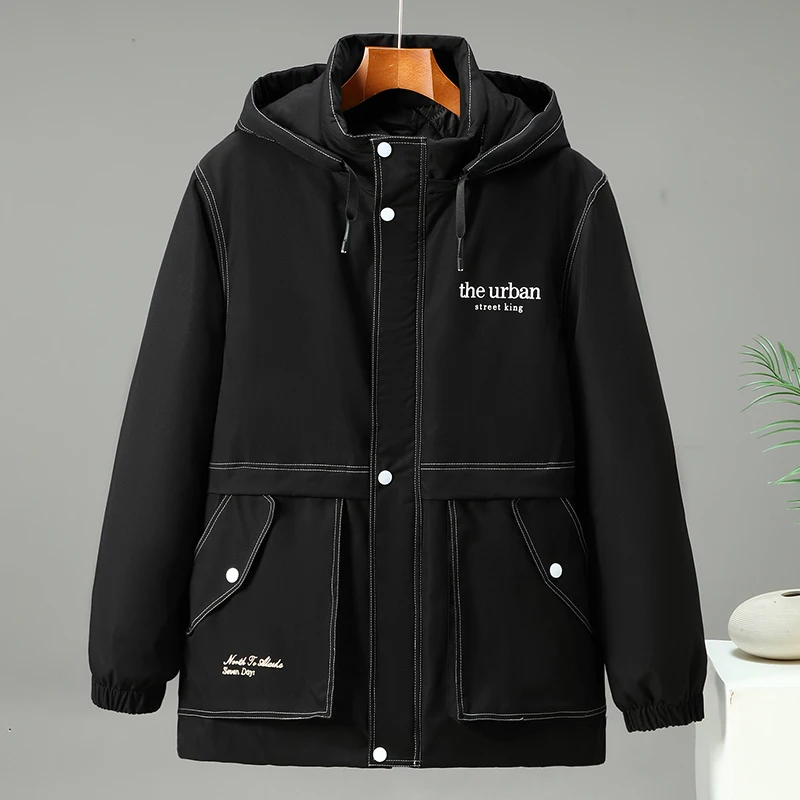 

12XL 11XL Winter Parka Men Jacket Plus Size 10XL 7XL 8XL 9XL Thick Warm Mens Black Coat Male Loose Hooded Warm Coats Big Clothes