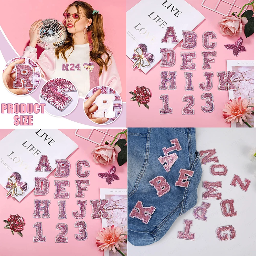 Термоклейкие буквы английского алфавита 80 мм