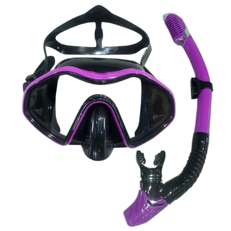 

QYQ Professional Scuba Diving Masks Snorkeling Set Adult Silicone Skirt Anti-Fog Goggles Glasses Swimming Pool Equipment