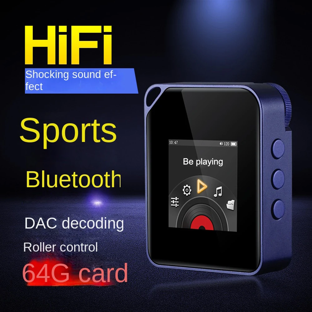

Новый MP3-плеер ЦАП аудио без потерь портативный MP4 музыкальный плеер Walkman Поддержка электронной книги FM-радио Запись Bluetooth соединение