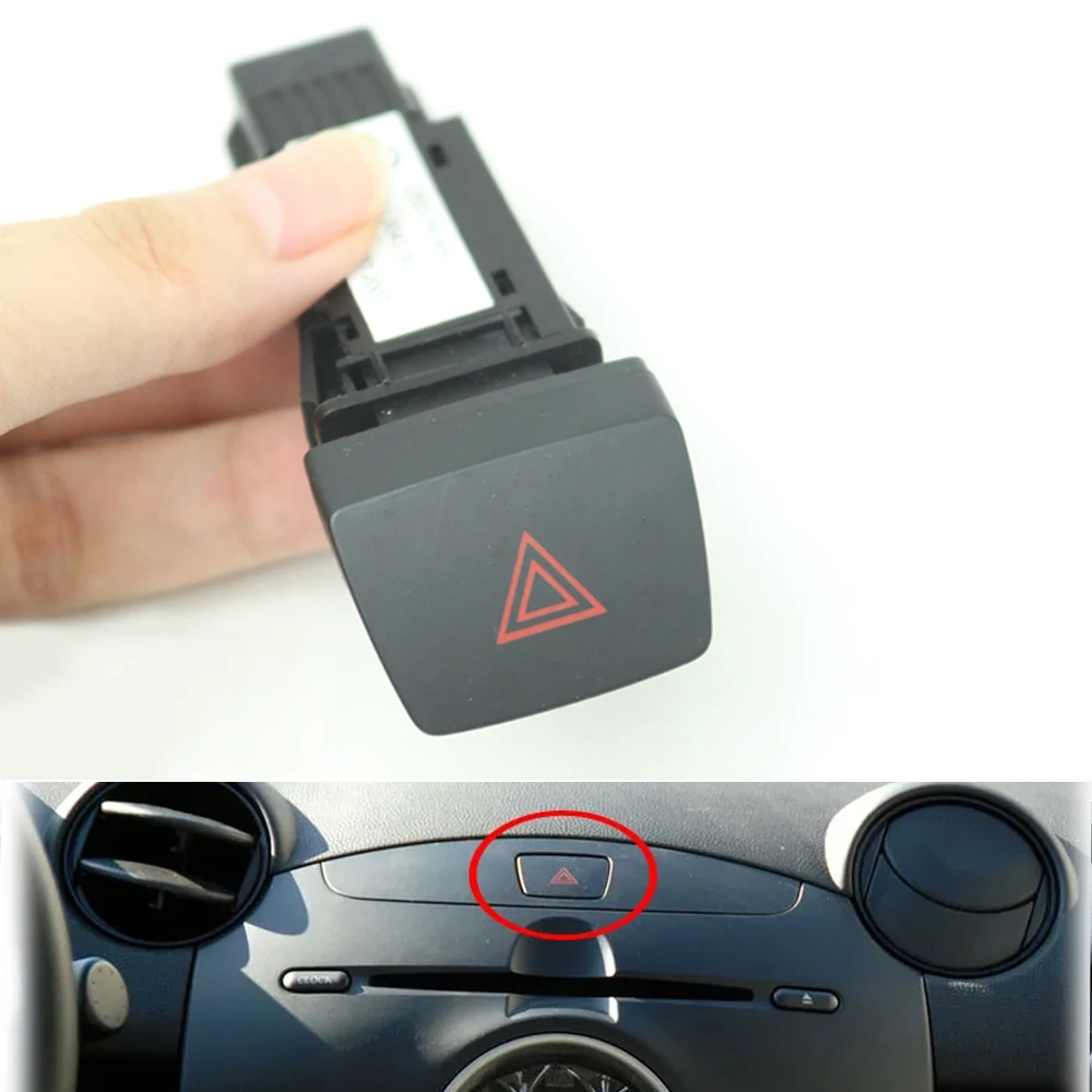 

Аварийная сигнальная лампа с двойной вспышкой, кнопка аварийной сигнализации для Mazda 2 Demio 2007-2013 D651-66-4H0