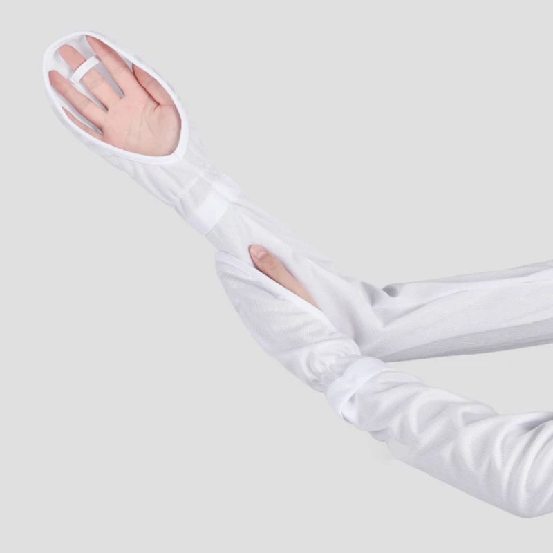 

Summer Ice Silk Sunscreen Sleeves Women Driving Running Riding Uv Protection Hand Sleeves All-Match Sunscreen Gloves New