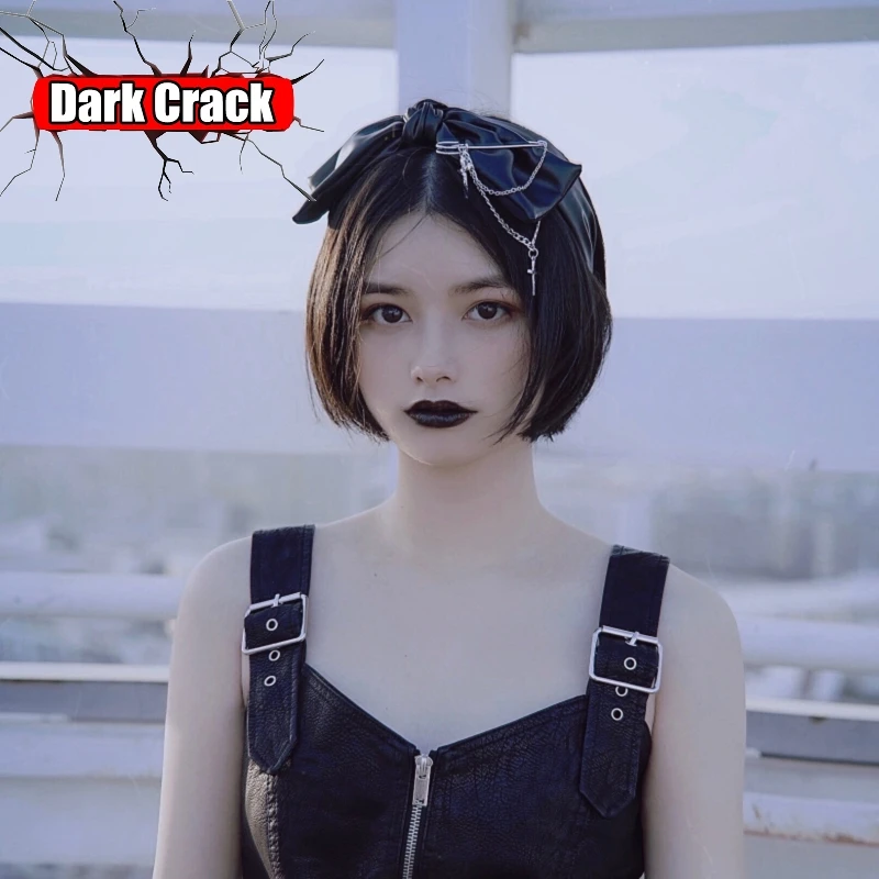 

Woman Y2K Girl Lolita Gothic Punk Harajuku Hair Band Headband Cosplay Hair Band Barrettes Spicy Bow Hair Hoop Hairband