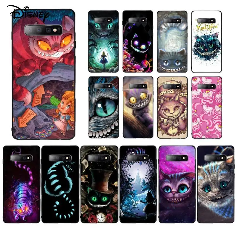 

Disney Alice in Wonderland Cheshire Cat Phone Case for Samsung S10 21 20 9 8 plus lite S20 UlTRA 7edge