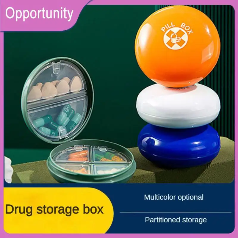 

Moisture Proof Drug Sub-packaging Box Practical Lightweight Sealed Cartridge Pp Compartment Pill Box Storage Box Portable Mini