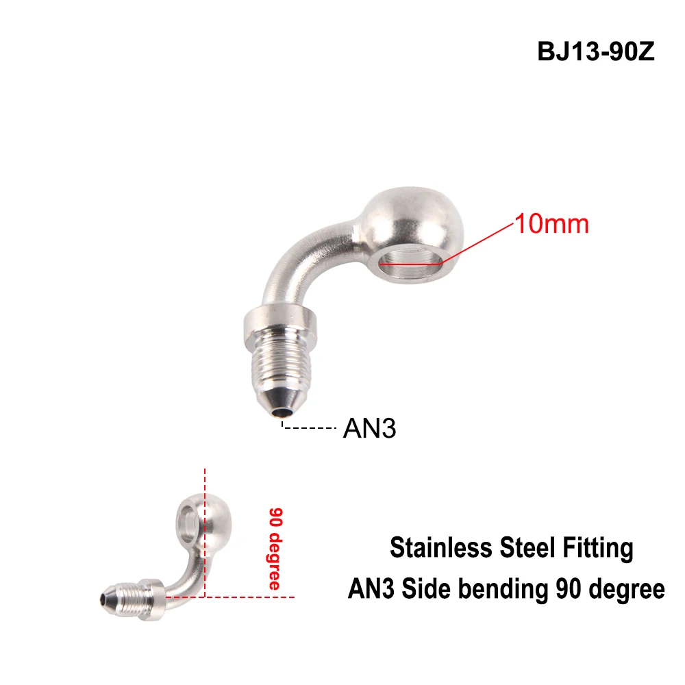 

AN3 мотоцикл мотоцикл гидравлический тормозной масляный шланг фитинг банджо m10x1 нержавеющая сталь 10 мм