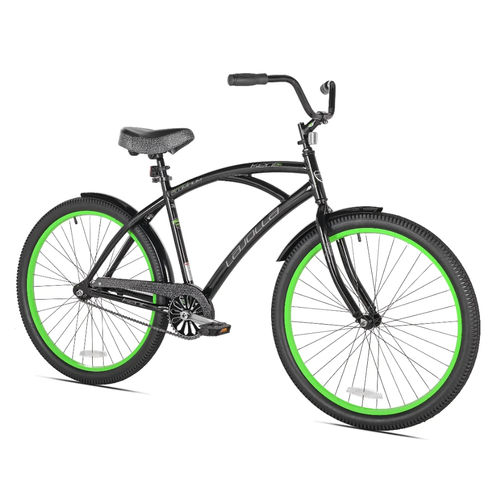 Kent 26" La Jolla Cruiser Men's Bike, Black/Green bike