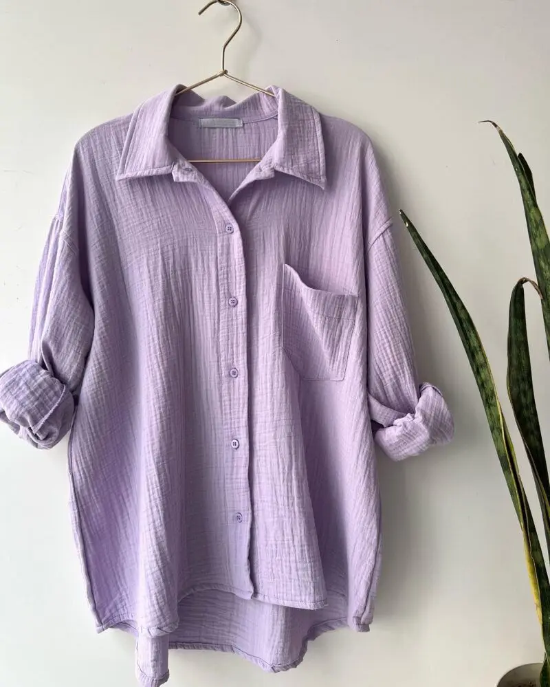 Two Piece Sets Shirt Shorts Women Oversized Spring Cotton Tops With Loose High Waist Shorts Suit 2023 Fashion Streetwear Outfits
