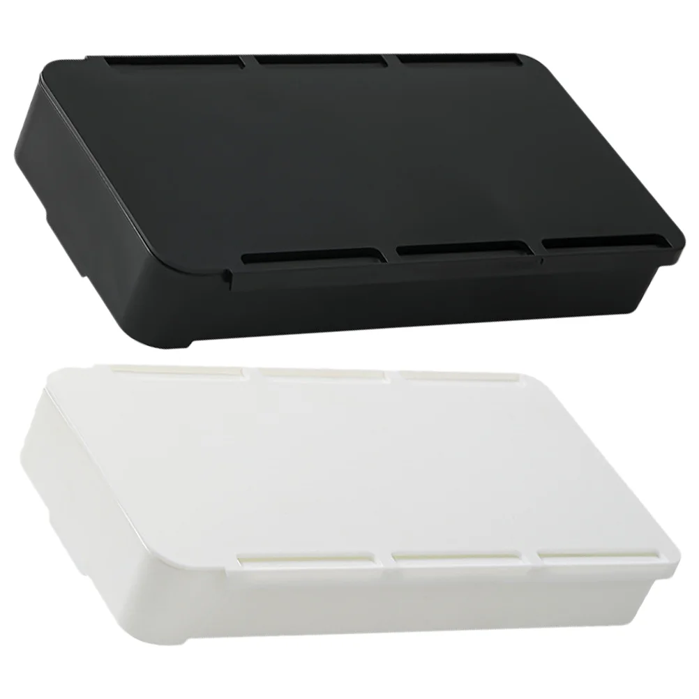 

2 Pcs Desk Drawer Stationery Box Drawers Table Desktop Organizer Storage Office