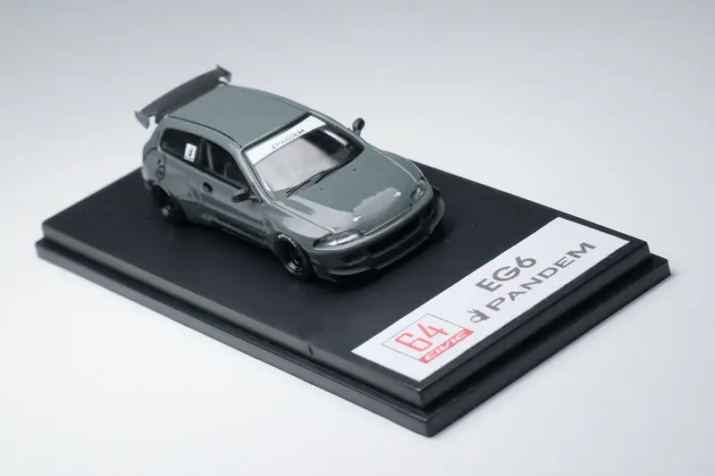 

[Craftsmanship]Onemodel 1:64 EG6 Rocket bunny cement gray alloy car model collection decoration gift