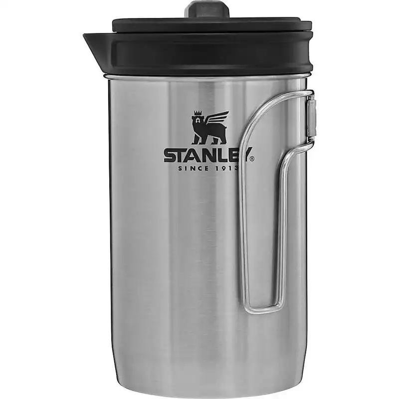 

All-in-One Stainless Steel Boil + Brew Camping French Press Coffee Maker, 32 oz