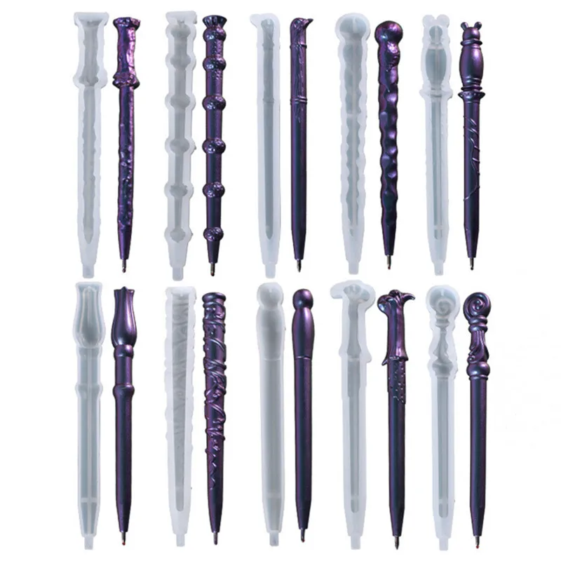 

Irregular Magic Wand Ballpoint Pen Silicone Mould DIY Crystal Epoxy Resin Mold