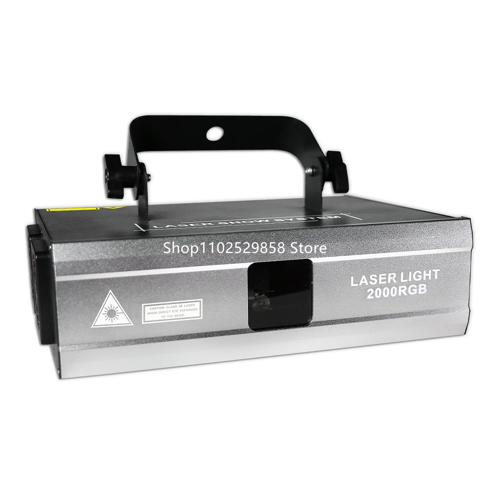 Лазерная лампа ILDA 2W RGB проектор для сцены диджея дискотеки свадьбы Рождества дня