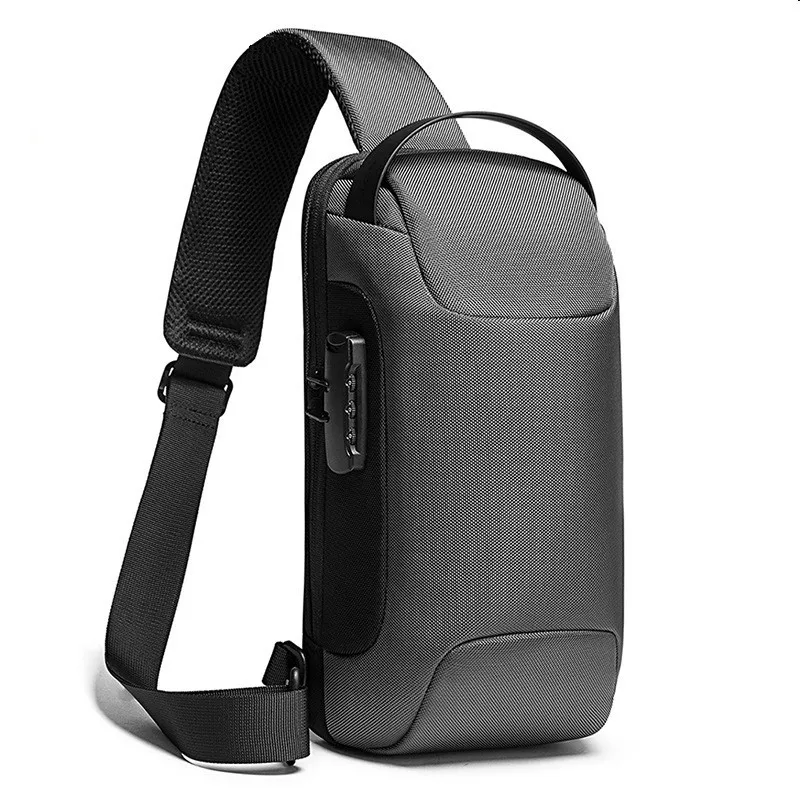 

Hot For Anti-thief Crossbody Men Trip Shoulder Bag Chest Pack Fashion Charging Travel Waterproof Bag Short New Male Bags