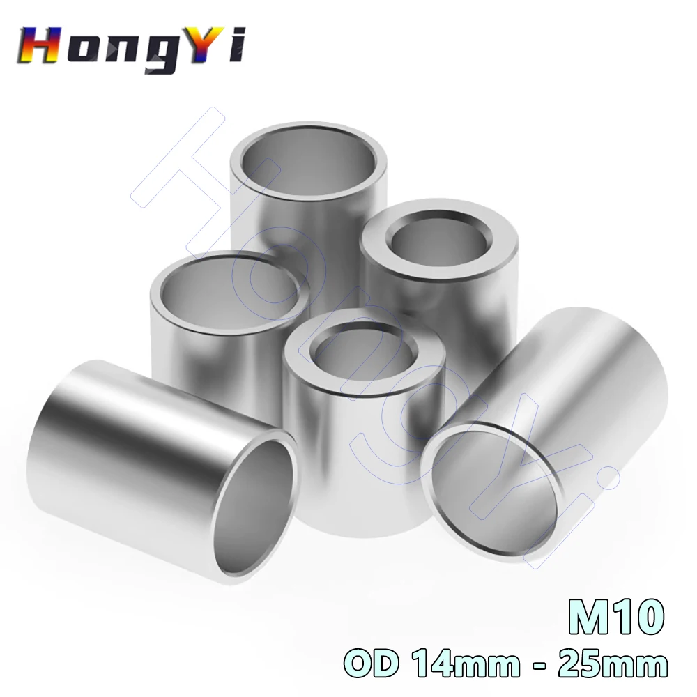 

Прокладка M10 из нержавеющей стали 304, втулка без резьбы, шайба, круглая полая противостоятельная втулка, прямая прокладка для колонны