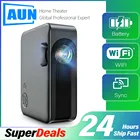 A30C Pro AUN мини проектор Профессиональный проектор для дома аккумулятором проэктор домашний телевизор smart tv телевизоры проекторы для домашнего телефона кинопроектор Воспроизведение 4k видео через порт hd