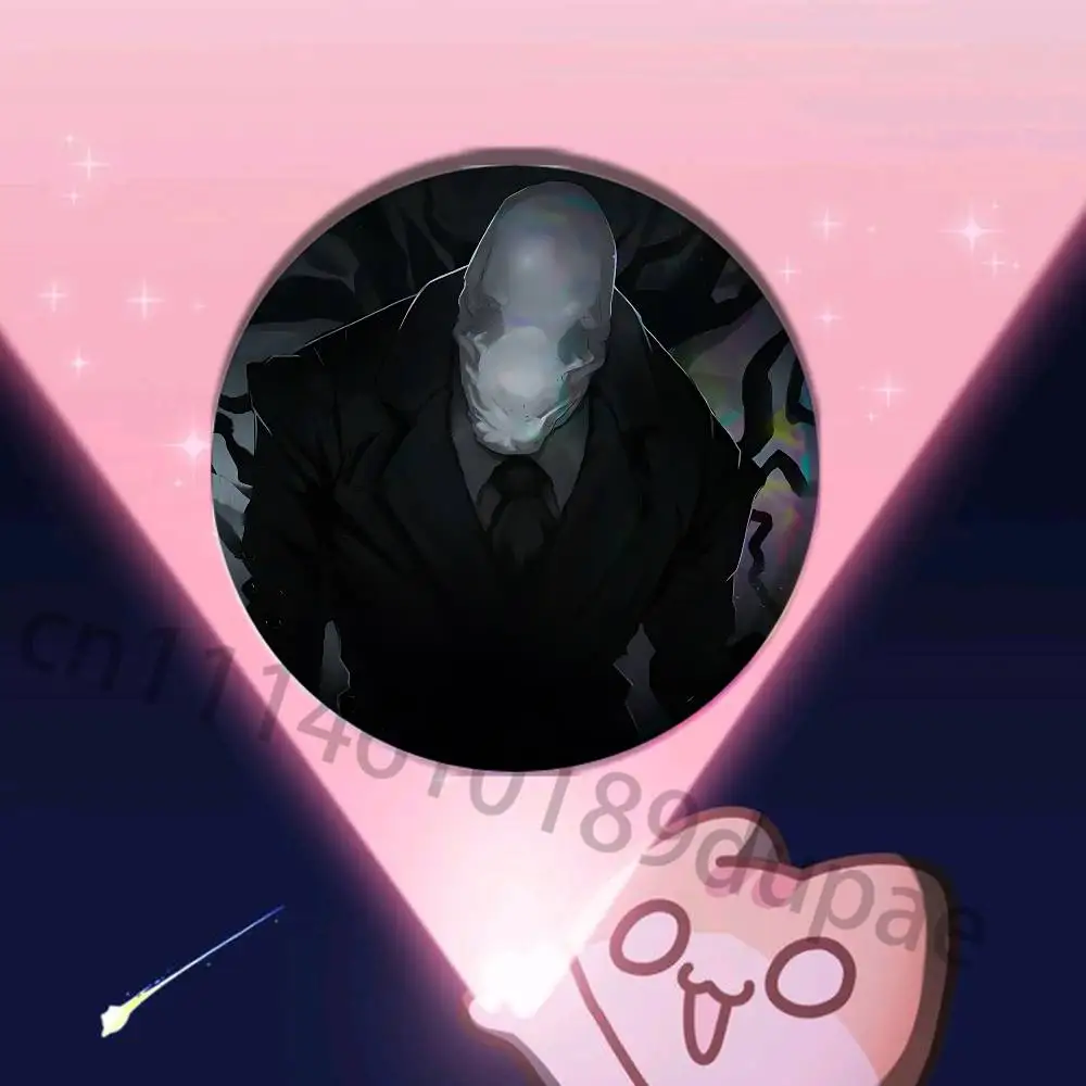 Фото Значок-пин S-Slenderman Creepypasta, одиночная упаковка, аниме-мерч для ита-бэгов, коллекционные значки. №3