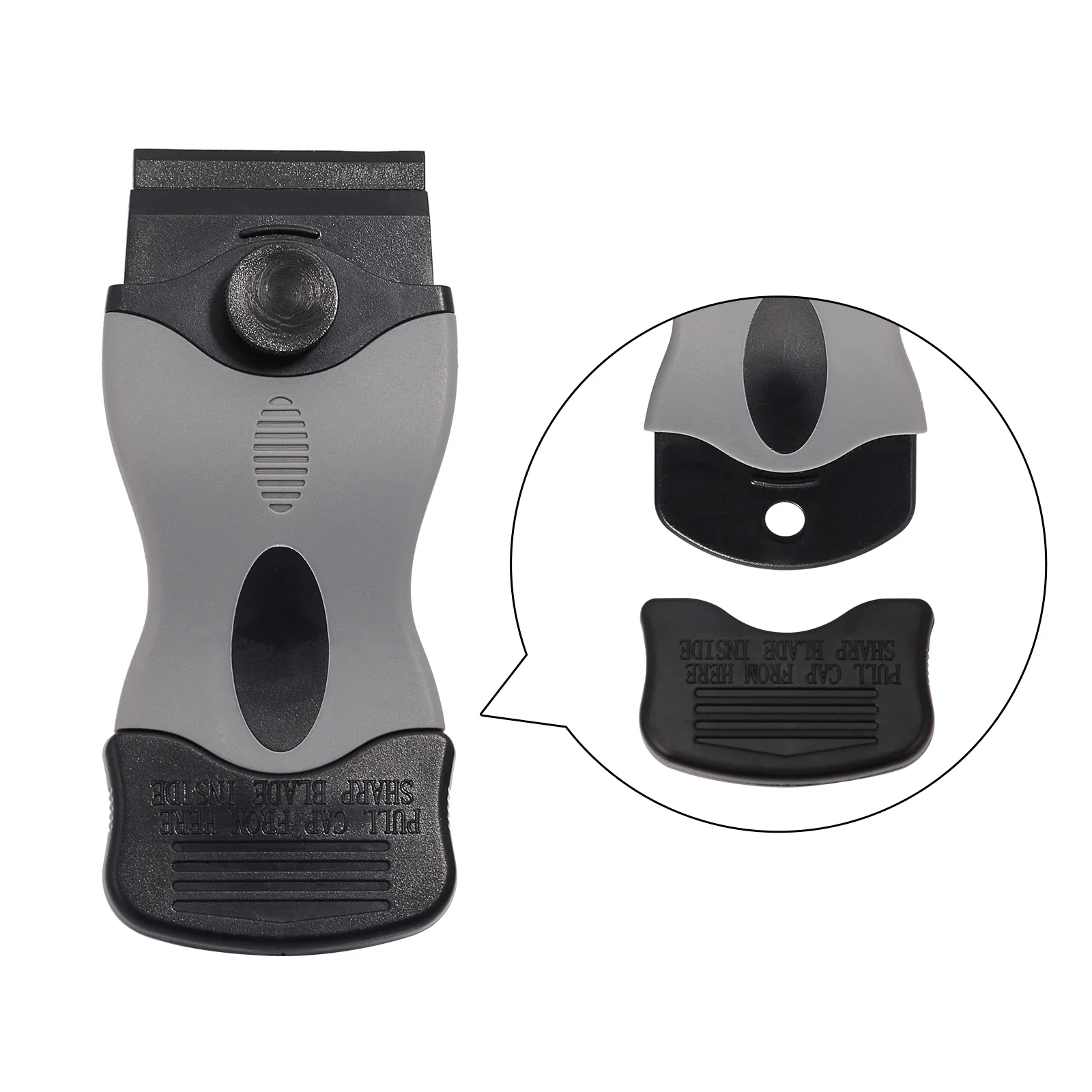 100 шт. пластиковое лезвие + черно-оранжевая бритва скребок для очистки грязи