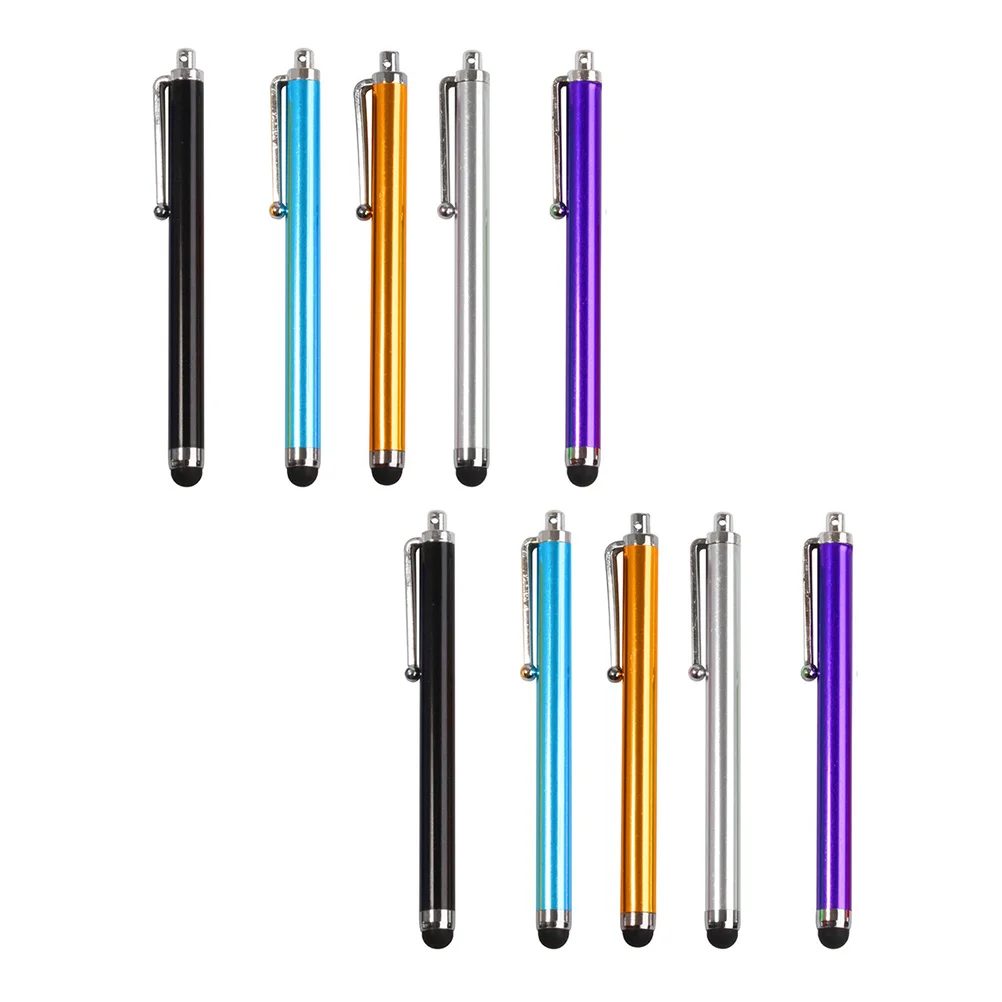 

10 Pcs Capacitive Pen Sensitivity Stylus Electronic Screen Active Digital Tablet Portable Metal Touch Pens Convenient Universal