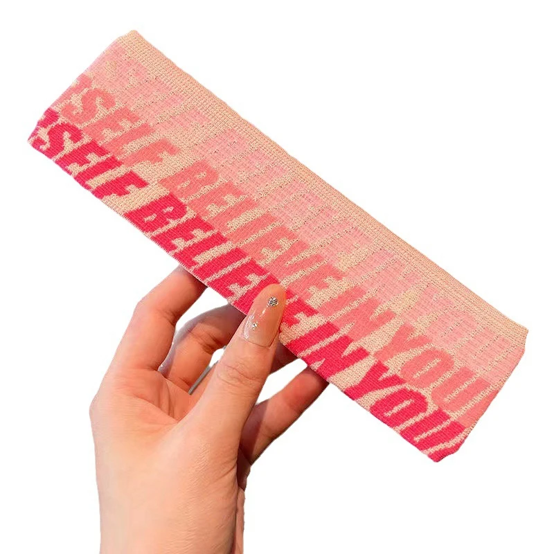 Новая модная спортивная повязка на голову Believe In Yourself хлопковый эластичный