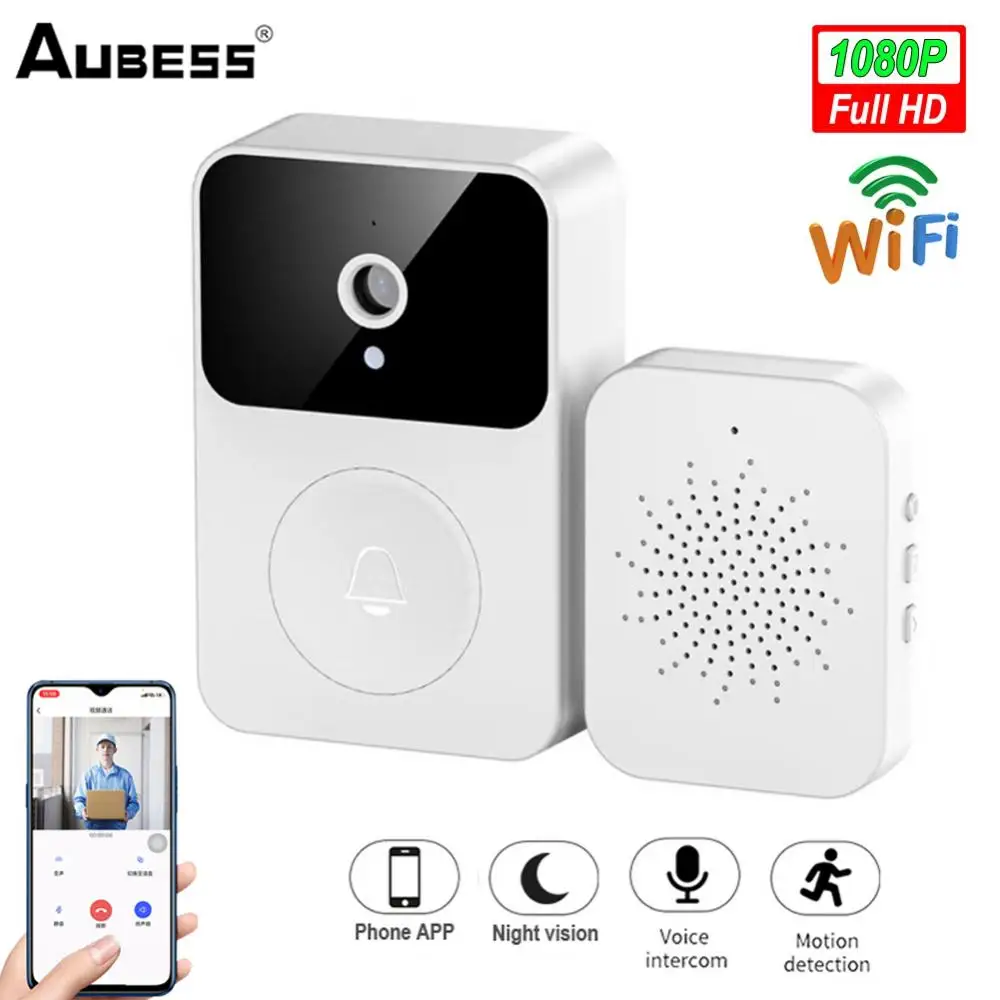 

Intelligent visual doorbell X9 wireless remote Home monitoring video intercom high-definition night vision capture