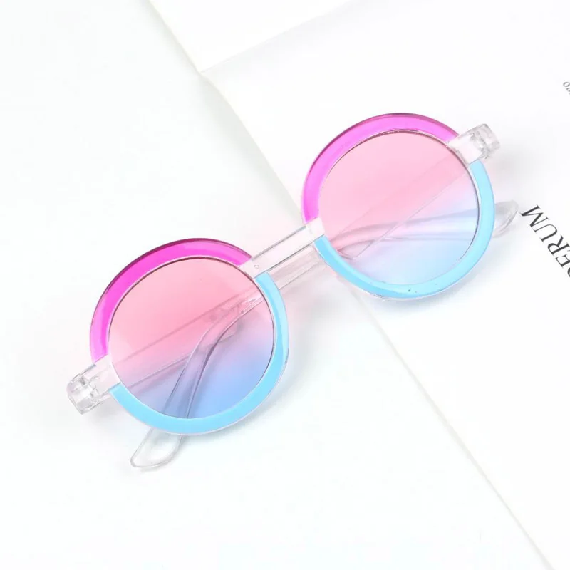 

Винтажные круглые детские солнцезащитные очки для девочек, пластиковые детские солнцезащитные очки, очки для младенцев, солнцезащитные оч...